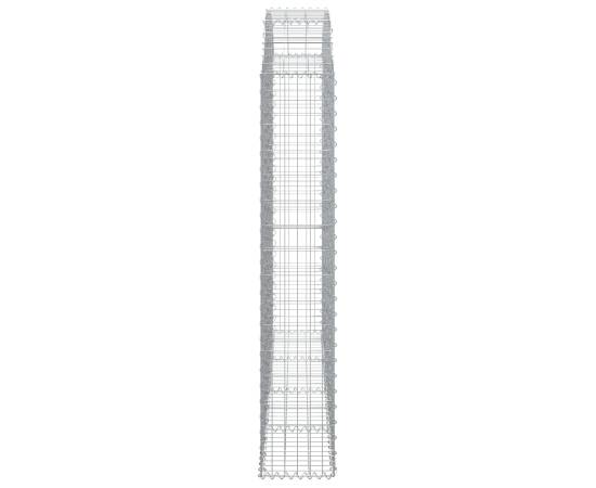 Coș gabion arcuit 200x30x160/180 cm fier galvanizat, 4 image