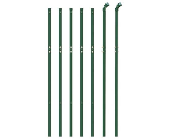 Gard plasă de sârmă, verde, 1,1x10 m, oțel galvanizat, 3 image