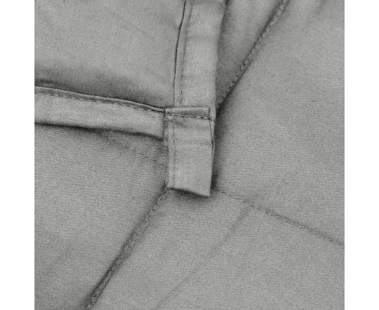 Pătură anti-stres, gri, 200x230 cm, 13 kg, material textil, 5 image