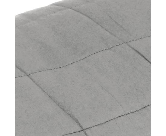 Pătură anti-stres, gri, 200x230 cm, 13 kg, material textil, 4 image
