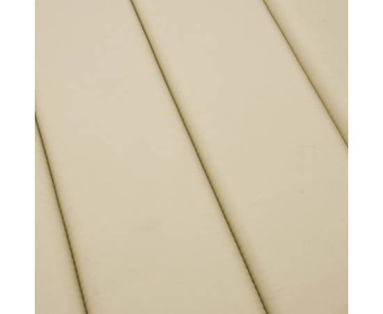 Pernă de șezlong, bej, 200x70x3 cm, textil oxford, 6 image