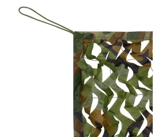Plasă de camuflaj cu geantă de depozitare, verde, 5x5 m, 4 image