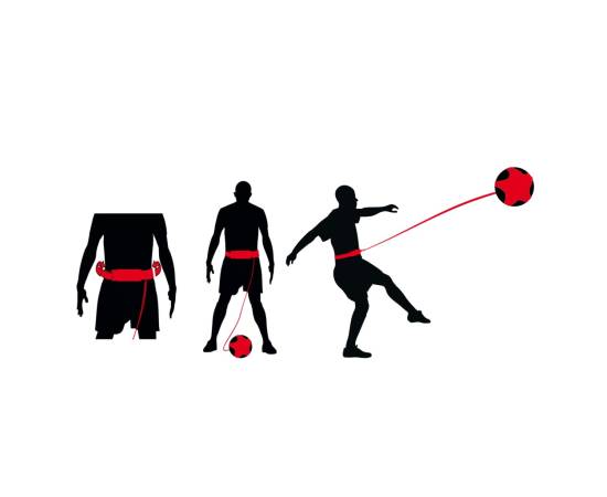 Avento echipament de antrenare abilități fotbal, negru și roșu, 3 image