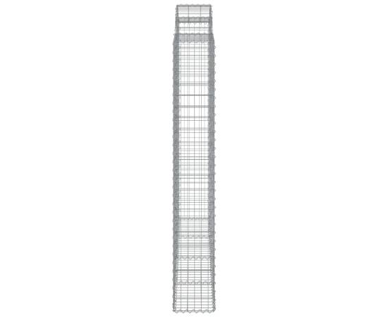 Coș gabion arcuit 200x30x200/220 cm fier galvanizat, 4 image