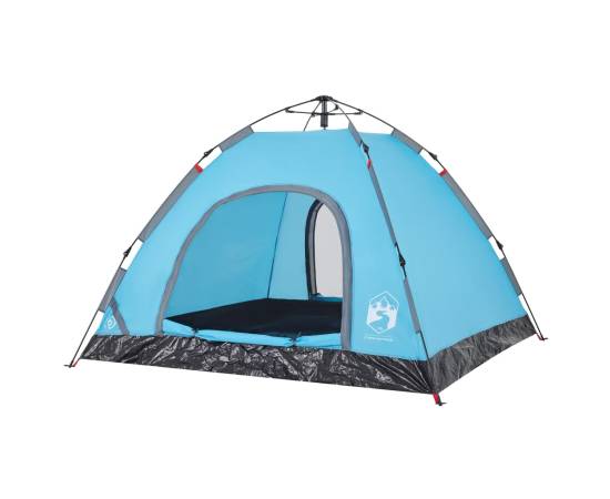 Cort de camping pentru 3 persoane, setare rapidă, albastru, 5 image