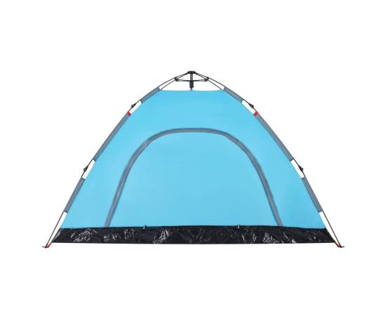 Cort de camping pentru 4 persoane, setare rapidă, albastru, 9 image