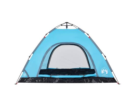 Cort de camping pentru 4 persoane, setare rapidă, albastru, 8 image