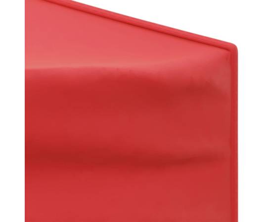 Cort pliabil pentru petrecere, pereți laterali, roșu, 3x3 m, 5 image