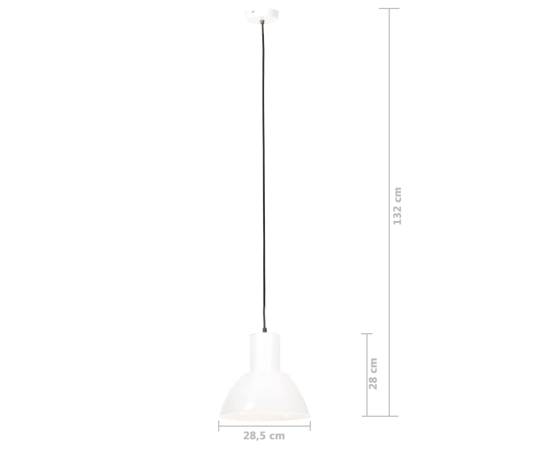 Lampă suspendată, 25 w, alb, rotund, 28,5 cm, e27, 9 image
