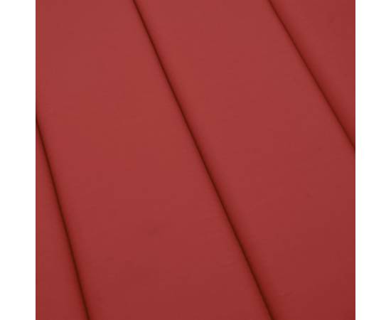 Pernă de șezlong, roșu, 200x50x3 cm, textil oxford, 7 image