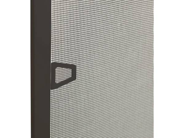Plasă de insecte pentru ferestre, antracit, 80x120 cm, 5 image