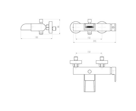 SchÜtte baterie de baie mixer cu jet cascadă idrovia, crom, 5 image