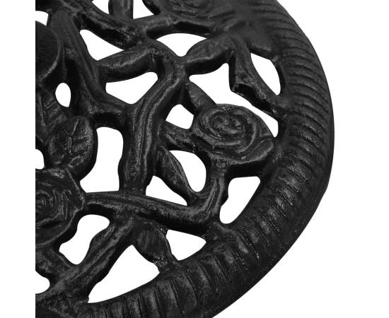 Suport de umbrelă, negru, 48x48x33 cm, fontă, 6 image