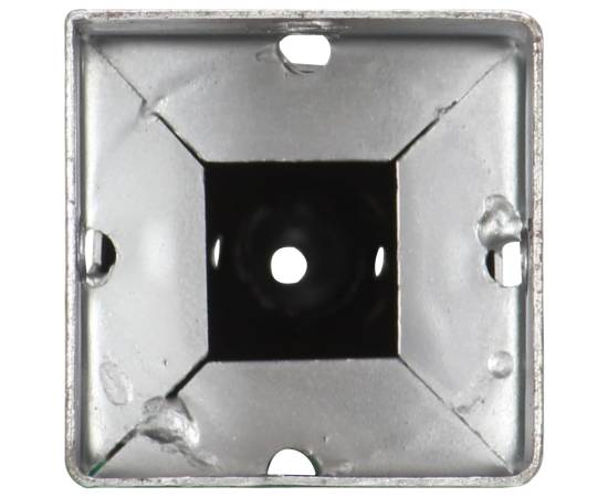 Țăruși de sol, 2 buc., argintiu, 10x10x57 cm, oțel galvanizat, 5 image