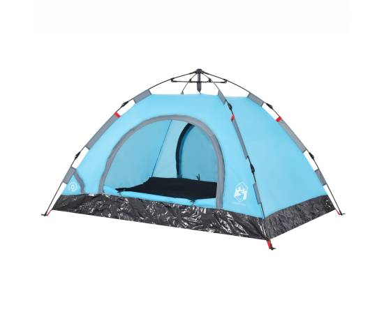Cort de camping pentru 2 persoane, setare rapidă, albastru, 4 image