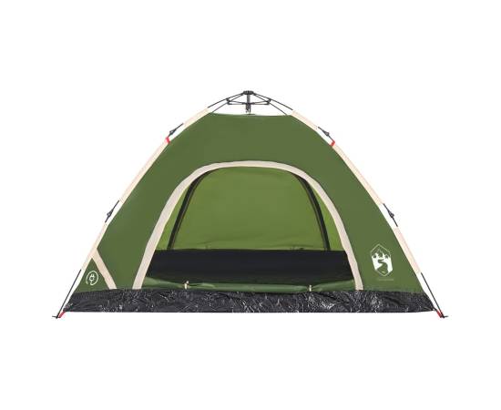 Cort de camping pentru 4 persoane, setare rapidă, verde, 6 image