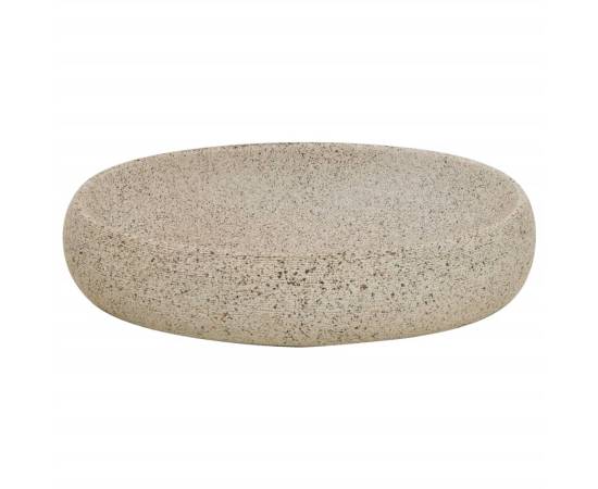 Lavoar de blat, nisipiu, 59x40x15 cm, ceramică, oval, 4 image