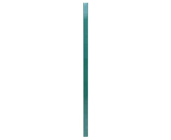 Stâlpi de gard, 10 buc., verde, 170 cm, oțel galvanizat