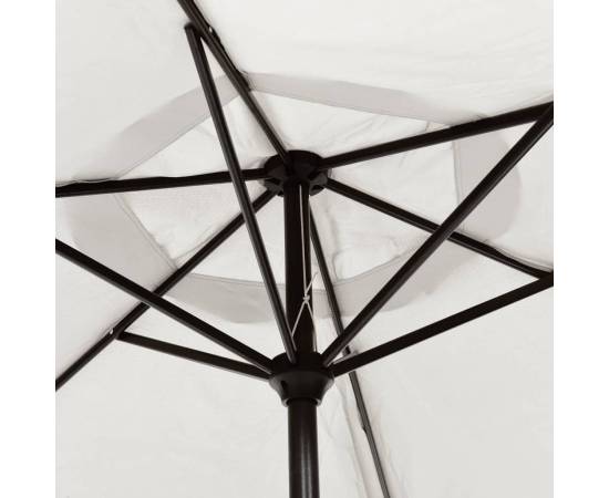 Umbrelă de soare, nisipiu, 200 x 224 cm, aluminiu, 5 image