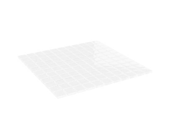 Plăci mozaic, 11 buc., alb, 30x30 cm, sticlă, 3 image