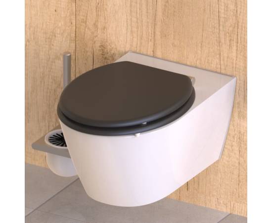 SchÜtte scaun de toaletă închidere soft „spirit athrazit” antracit mat