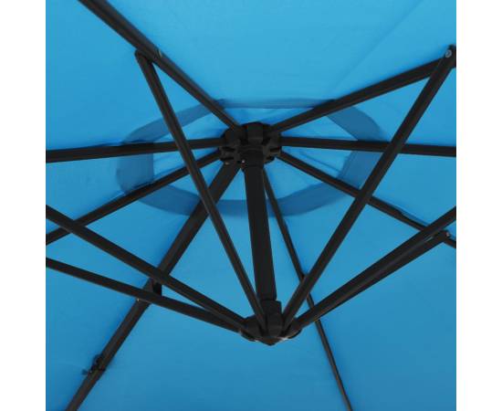 Umbrelă de soare montate pe perete cu led-uri sea blue, 290 cm, 8 image