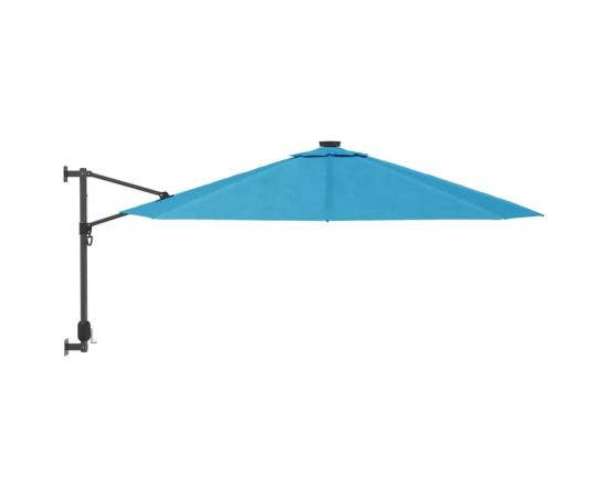 Umbrelă de soare montate pe perete cu led-uri sea blue, 290 cm, 4 image