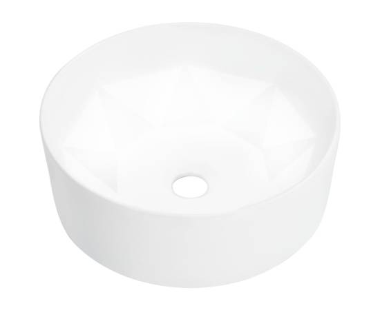 Chiuvetă de baie, alb, 36 x 14 cm, ceramică