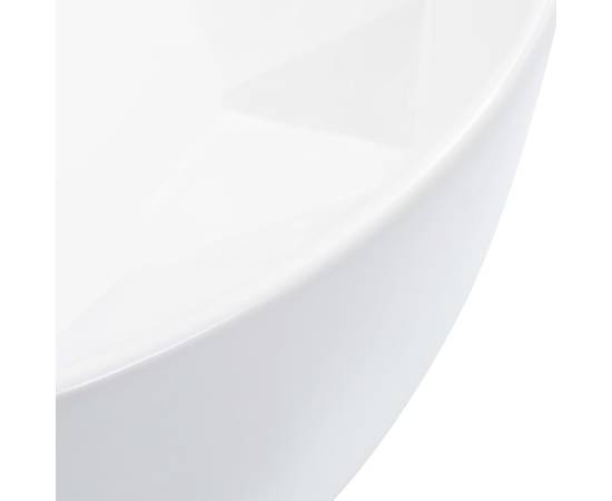 Chiuvetă de baie, alb, 36 x 14 cm, ceramică, 5 image
