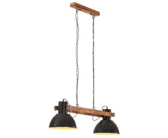 Lampă suspendată industrială, negru, 109 cm, 25 w, e27