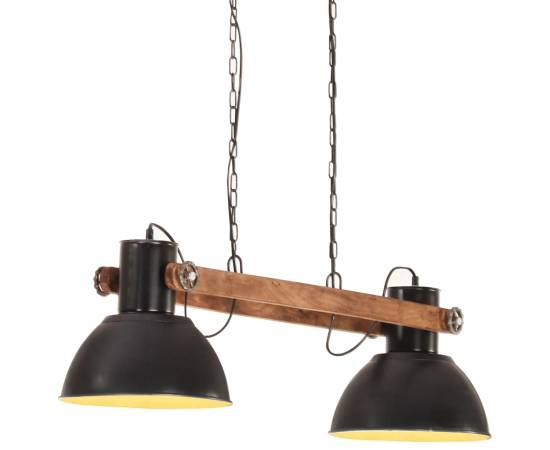 Lampă suspendată industrială, negru, 109 cm, 25 w, e27, 6 image