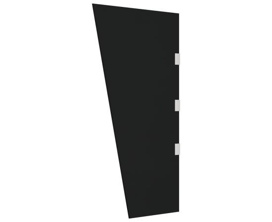Panouri laterale pentru copertine ușă 2 buc. negru sticlă, 8 image