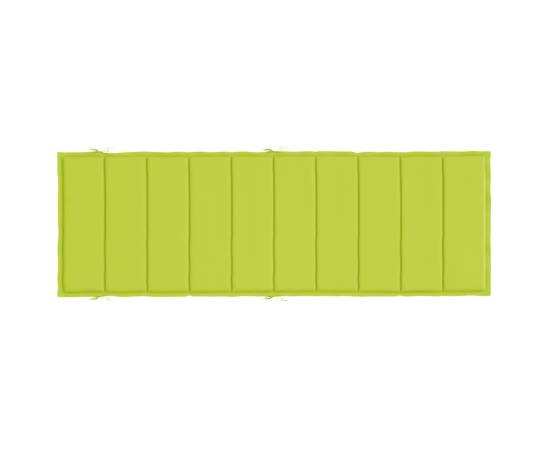 Pernă de șezlong, verde aprins, 186x58x3 cm, textil oxford, 5 image