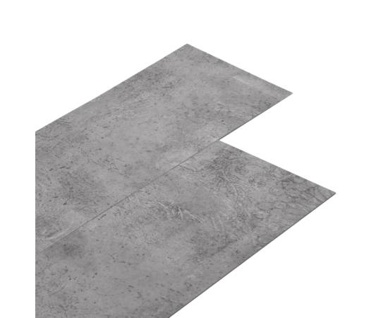 Plăci de pardoseală, maro ciment, 4,46 m², 3 mm, pvc, 2 image