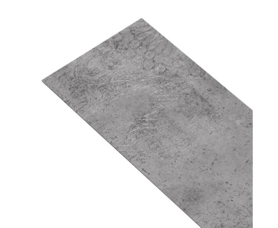 Plăci de pardoseală, maro ciment, 4,46 m², 3 mm, pvc, 4 image