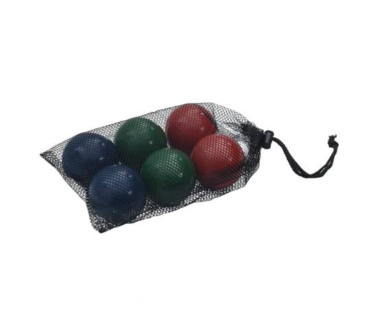 Set mingi de bocce 8 piese geantă de transport lemn masiv pin