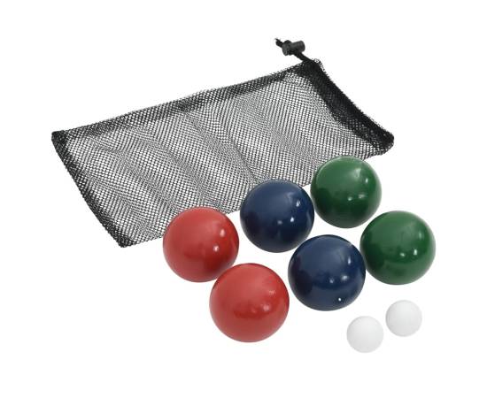 Set mingi de bocce 8 piese geantă de transport lemn masiv pin, 4 image