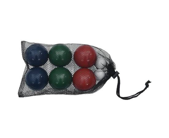 Set mingi de bocce 8 piese geantă de transport lemn masiv pin, 3 image