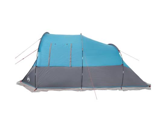 Cort de camping tunel pentru 4 persoane, albastru, impermeabil, 8 image