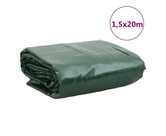 Prelată, verde, 1,5x20 m, 650 g/m², 9 image