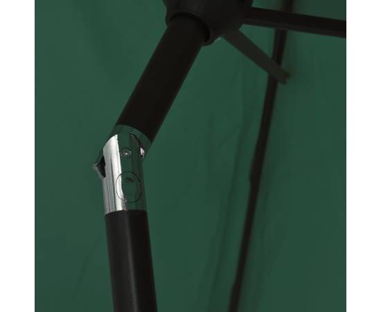 Umbrelă de soare, verde, 200 x 224 cm, aluminiu, 6 image