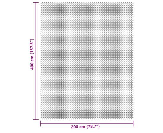 Covoraș de camping, crem, 4x2 m, 7 image