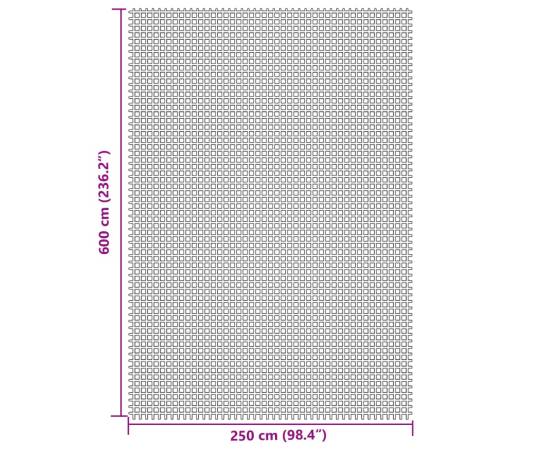 Covoraș de camping, gri deschis, 6x2,5 m, 7 image