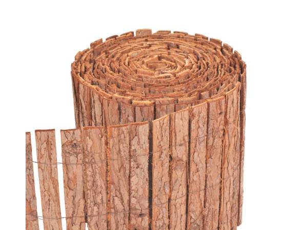 Gard din scoarță de copac, 1000 x 30 cm, 3 image