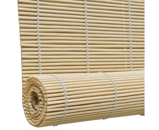 Jaluzea tip rulou, natural, 100x220 cm, bambus, 5 image