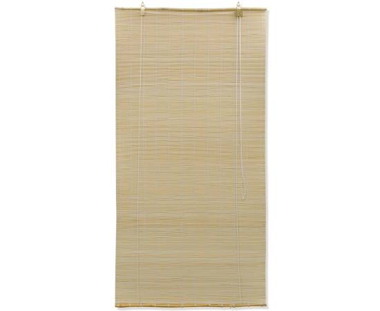 Jaluzea tip rulou, natural, 100x220 cm, bambus, 3 image