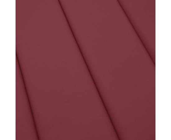 Pernă de șezlong, roșu vin, 186x58x3 cm, textil oxford, 6 image