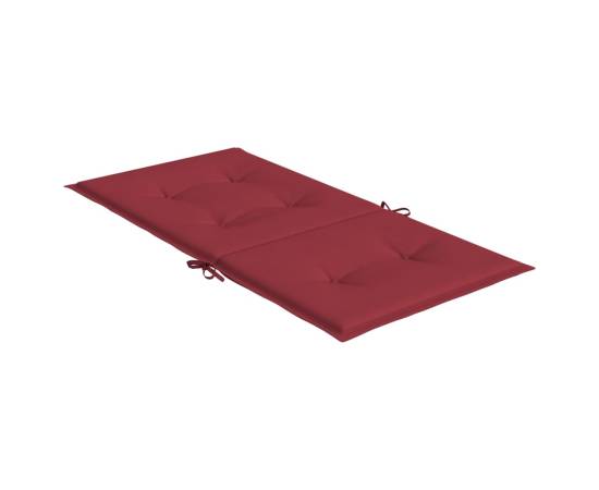 Perne cu spătar mic, 2 buc. roșu vin 100x50x3 cm textil oxford, 5 image
