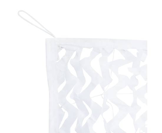 Plasă de camuflaj cu geantă de depozitare, alb, 623x203 cm, 6 image
