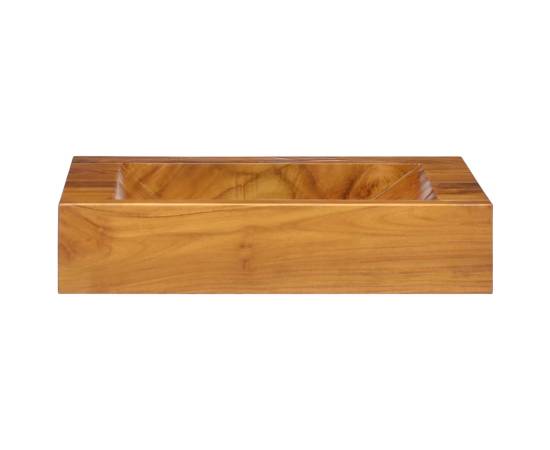 Chiuvetă, 50x35x10 cm, lemn masiv de tec, 2 image
